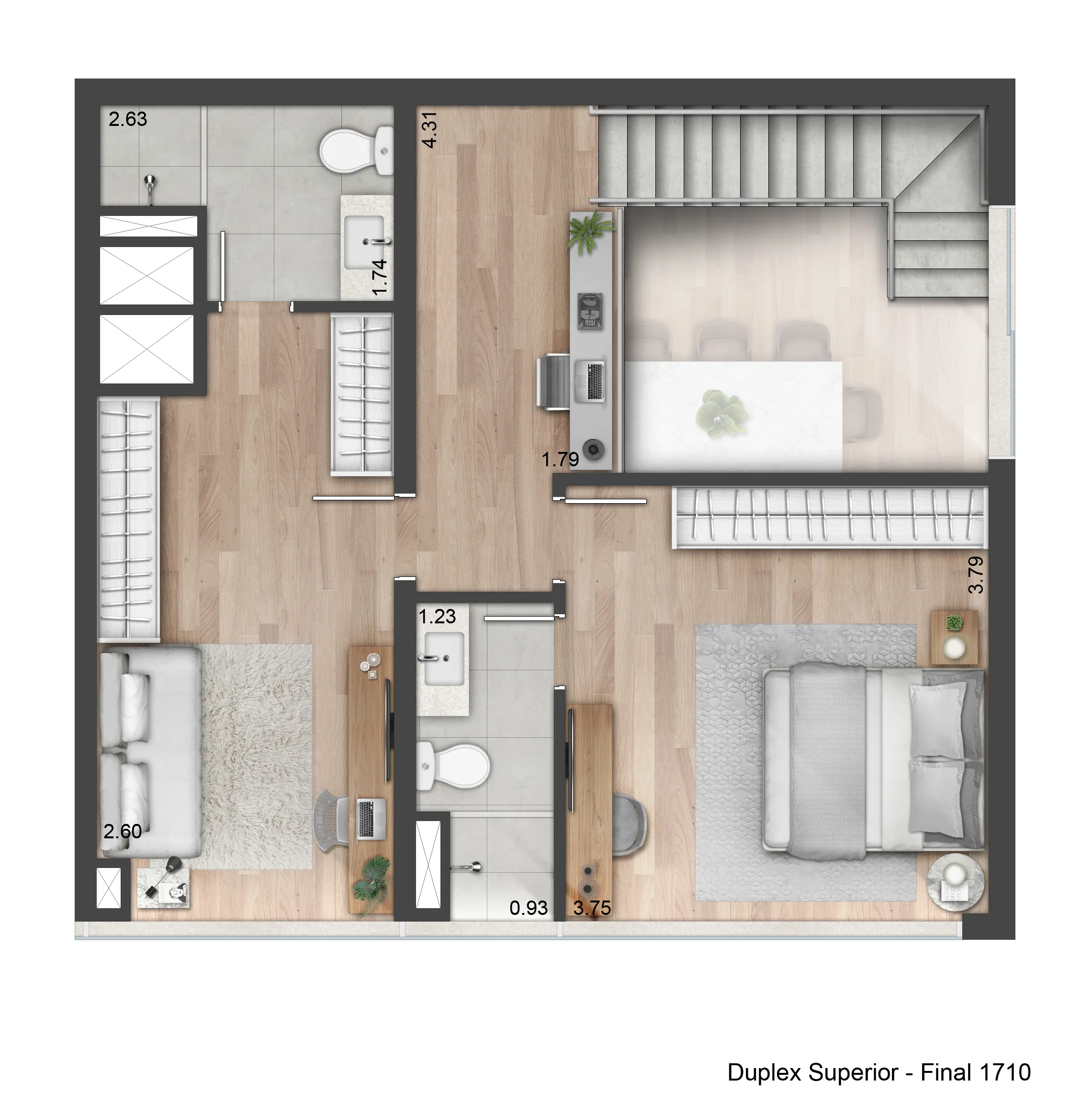 Duplex superior | 118m²