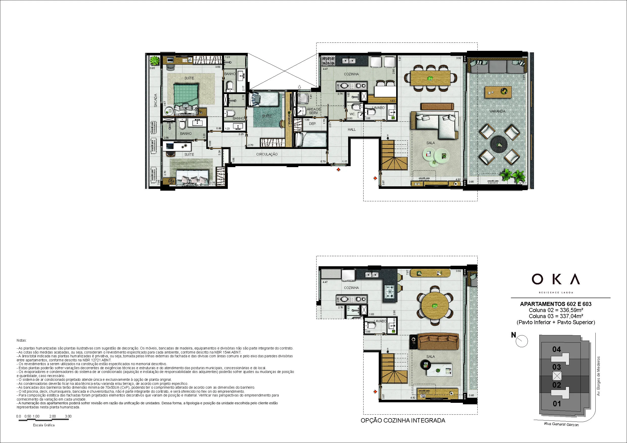 Cobertura Duplex Coluna 02 e 03 (Pavimento Inferior)