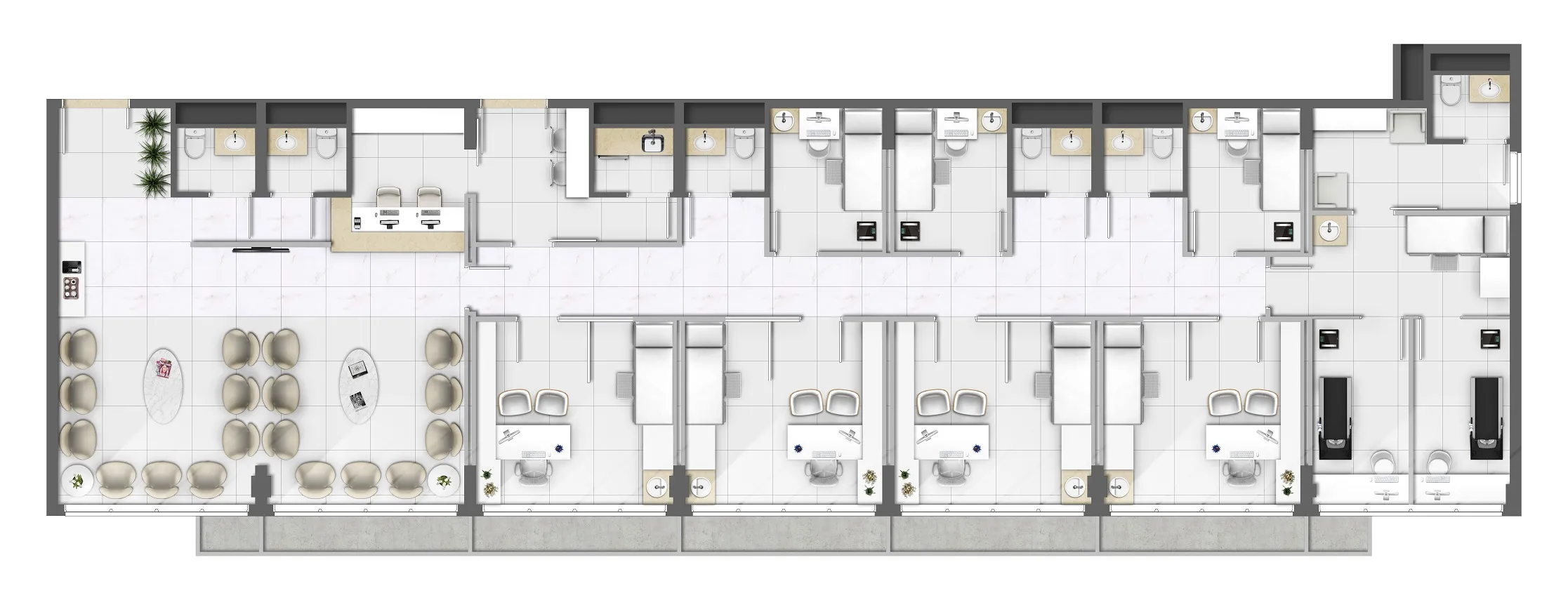 Consultório - junção 170m²