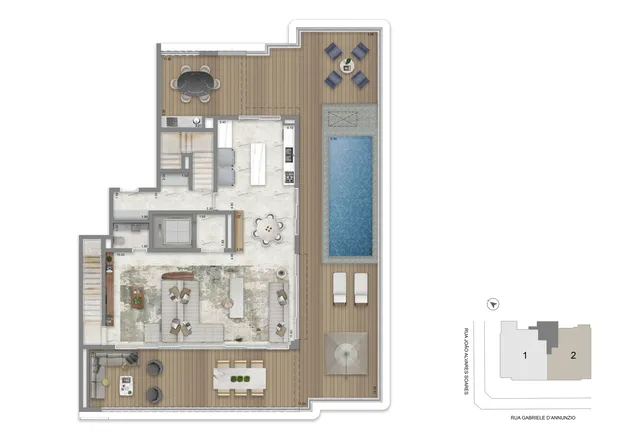 Duplex Superior 531 m²  | 4 Suítes 