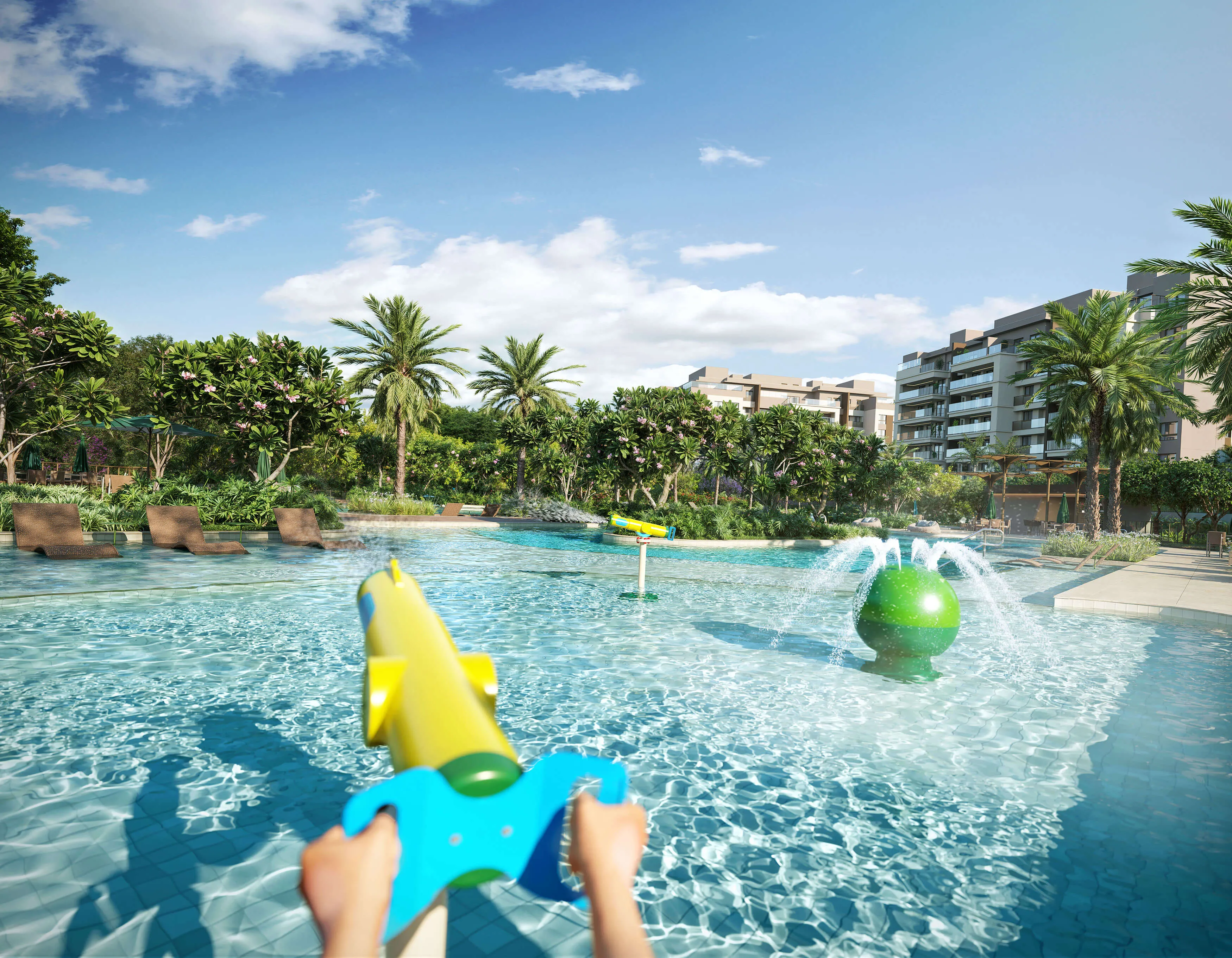 Ilustração Artística - Piscina Infantil